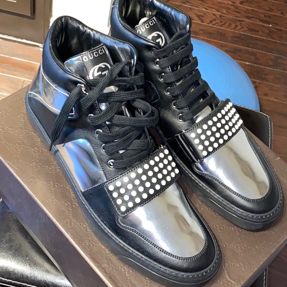 Brand New Limited Edition Gucci Mid Top Sneakers Men’s Size 11.5 - Picture 1 of 13